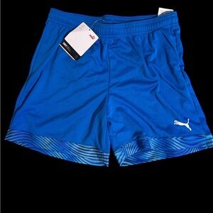 New Puma Blue Women's Athletic/Soccer Shorts XS